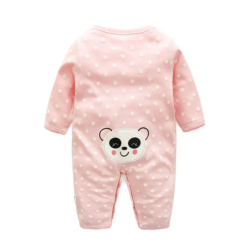 Cartoon Baby Girl Romper 100% Cotton Long-sleeve Dot New Born Baby Clothes Spring Infant Girl Romper Newborn Baby Pajamas - Image 4