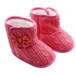 Casual Newborn Toddler Baby Bowknot Soft Crib Sole Winter Autumn Keep Warm Anti-slip Shoes Girls Boys Fashion New Arrival Boots - Image 2