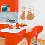Cat Wall Art Decals Kitten Animal Decal Vinyl Sticker Kitchen Wall Art Decoration Baby Children Nursery Bedroom Home Decor Mural - Image 2