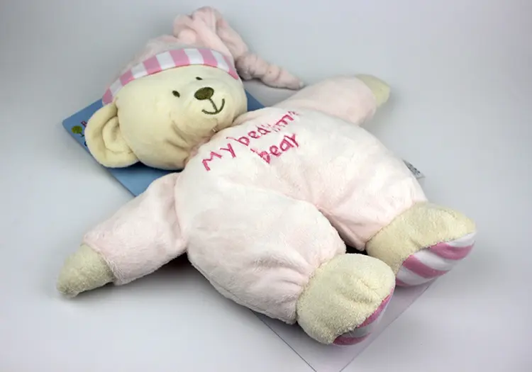 Children's Christmas Gifts 30cm Pink Blue Bear Soft Plush Toy Sleep Bear Baby Placate Toy Gifts for Girls - Image 6