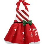 Christmas Newborn Princess Baby Girl Bow Candy Cane Dress Outfits Costume 0-18M - Image 3