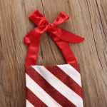 Christmas Newborn Princess Baby Girl Bow Candy Cane Dress Outfits Costume 0-18M - Image 6