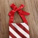 Christmas Newborn Princess Baby Girl Bow Candy Cane Dress Outfits Costume 0-18M - Image 6