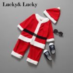 Christmas baby clothes santa claus costume for baby boys newborn bebe rompers for new year