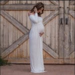 Clobee 2017 Summer Autumn Full Sleeve Off Shoulder Maxi Long Maternity Dress Large Size Pregnancy Dress Photography Props S142