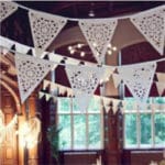 Cotton Fabric Banners Pennant Wedding Hanging Flag Bunting Decor Party Birthday Wedding Baby Shower Garland Tent Decor MA678809 - Image 2