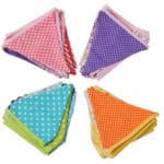 Cotton Fabric Banners Pennant Wedding Hanging Flag Bunting Decor Party Birthday Wedding Baby Shower Garland Tent Decor MA678809