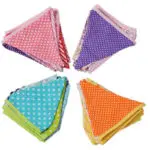 Cotton Fabric Banners Pennant Wedding Hanging Flag Bunting Decor Party Birthday Wedding Baby Shower Garland Tent Decor MA678809