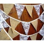 Cotton Fabric Banners Pennant Wedding Hanging Flag Bunting Decor Party Birthday Wedding Baby Shower Garland Tent Decor MA678809 - Image 3