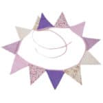 Cotton Fabric Banners Pennant Wedding Hanging Flag Bunting Decor Party Birthday Wedding Baby Shower Garland Tent Decor MA678809 - Image 4