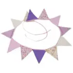 Cotton Fabric Banners Pennant Wedding Hanging Flag Bunting Decor Party Birthday Wedding Baby Shower Garland Tent Decor MA678809 - Image 4