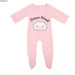 Cotton Toddler Kids Outfits Comfy Newborn Baby Girls Pink Cloud Print Footies Pajamas Sleepwear Pyjamas Clothes Playsuit - Image 6