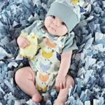 Cute Baby Boys Girls Clothes Cotton Bodysuits Jumpsuit Hat Cap Outfits Printed Cartoon Chick Baby Bodysuits with Hats 0-18Months