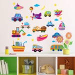 Cute Cartoon Cars Nursery Wall Art Kids Baby Home Care Decal Mural Sticker Art Removable Vinyl Home Decor Bedroom Wall Stickers - Image 5