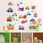 Cute Cartoon Cars Nursery Wall Art Kids Baby Home Care Decal Mural Sticker Art Removable Vinyl Home Decor Bedroom Wall Stickers - Image 5