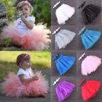 Cute Kids Girls Toddler Baby Bow Flower Tutu skirt Photography Princess clothes candy colors skirt+headband 2pcs W15 - Image 3