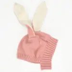 Cute Long Ears Rabbit Winter Baby Hat for Girl Boy Knit Warm Baby Bonnet Kid Cap Photography Props 4 Colors for 1-2 Years 1 PC - Image 4