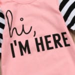 Cute Newborn Infant Baby Girl Outfits Sleepsacks Sleeping Bag Letter Print Striped Sleepwear Headband Set - Image 4