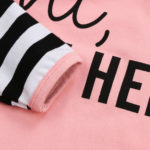 Cute Newborn Infant Baby Girl Outfits Sleepsacks Sleeping Bag Letter Print Striped Sleepwear Headband Set - Image 5