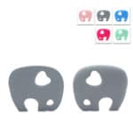 Cute Silicone Teething Toy Elephant 1pcs Teether Accessory Safe Eco Baby Holder Teether Large Toddler Chewie DIY Nursing