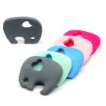 Cute Silicone Teething Toy Elephant 1pcs Teether Accessory Safe Eco Baby Holder Teether Large Toddler Chewie DIY Nursing - Image 3