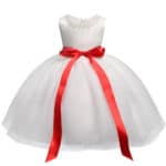 Cute White Baby Dresses For Baptism Baby Girl 1st Birthday Outfits Kids Clothes Girls Infant Party Wear Toddler Christening Gown