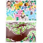 Cute monkey wall sticker Zoo original animal wall arts for kids room tree wall decal baby room home decoration diy Decor - Image 2