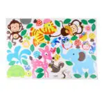Cute monkey wall sticker Zoo original animal wall arts for kids room tree wall decal baby room home decoration diy Decor - Image 3