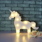 DELICORE White Unicorn LED Children Animal Night Light Cartoon Baby Nursery Lamp LED Night Light Bedroom Decoration S017-2 - Image 2