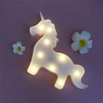 DELICORE White Unicorn LED Children Animal Night Light Cartoon Baby Nursery Lamp LED Night Light Bedroom Decoration S017-2 - Image 4