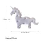 DELICORE White Unicorn LED Children Animal Night Light Cartoon Baby Nursery Lamp LED Night Light Bedroom Decoration S017-2 - Image 6