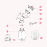 Double Electric breast pump enlargement Postpartum baby feeding Double breast pumps Breast milk suckers Convenient Free Shipping - Image 3