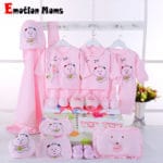 Emotion Moms newborn baby girls clothes cotton 0-6months infants baby girl boys clothing set baby gift set without box 22PCS/set