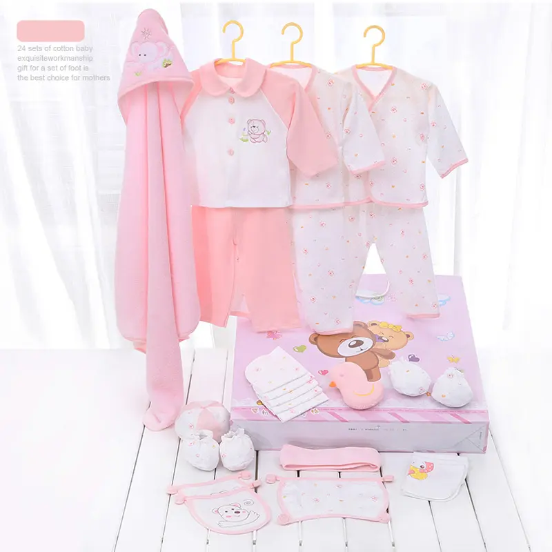 Emotion Moms newborn baby girls clothes cotton 24pieces 0-6months infants baby girl boys clothing set baby gift set without box - Image 5