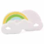 FDA Approved Silicone Baby Teether Rainbow Chewable Mom Nursing Toddler Infant Teething Toys