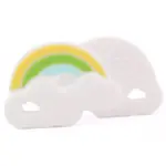 FDA Approved Silicone Baby Teether Rainbow Chewable Mom Nursing Toddler Infant Teething Toys