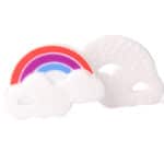 FDA Approved Silicone Baby Teether Rainbow Chewable Mom Nursing Toddler Infant Teething Toys - Image 3