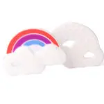 FDA Approved Silicone Baby Teether Rainbow Chewable Mom Nursing Toddler Infant Teething Toys - Image 3