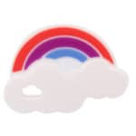 FDA Approved Silicone Baby Teether Rainbow Chewable Mom Nursing Toddler Infant Teething Toys - Image 5