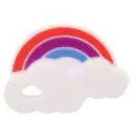 FDA Approved Silicone Baby Teether Rainbow Chewable Mom Nursing Toddler Infant Teething Toys - Image 5