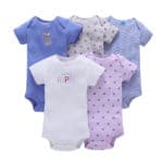 FREE SHIPPING Baby Girls Short Sleeve 5 pcs Bodysuit Pack Clothing Set Bodysuits 6 Months to 24 Months Bebes