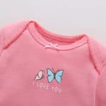 FREE SHIPPING Baby Girls Short Sleeve 5 pcs Bodysuit Pack Clothing Set Bodysuits 6 Months to 24 Months Bebes - Image 5