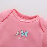 FREE SHIPPING Baby Girls Short Sleeve 5 pcs Bodysuit Pack Clothing Set Bodysuits 6 Months to 24 Months Bebes - Image 5