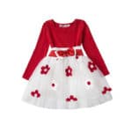 Fancy Infant Baby Girls Dresses Frock Designs Newborn 1 Year Birthday Party Dress Flowers Christening Gown Toddler Baby Outfits
