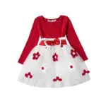 Fancy Infant Baby Girls Dresses Frock Designs Newborn 1 Year Birthday Party Dress Flowers Christening Gown Toddler Baby Outfits