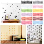 Fashion 12 Colors Stars Wall Stickers Kids Baby Room,DIY Wall Art Home Decor Sticker #87379