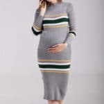 Fashion Maternity Clothes Elastic Maternity Dress One-Piece Top Sweater Dress Maternity Clothing Spring Pregnancy Clothes E522