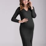 Fashion New Autumn Spring Maternity Dresses Vestidos Long Sleeve Slim Sweater Dress Pregnant Clothes Pregnancy Clothing B405 - Image 5