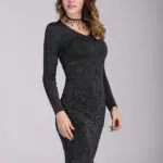Fashion New Autumn Spring Maternity Dresses Vestidos Long Sleeve Slim Sweater Dress Pregnant Clothes Pregnancy Clothing B403 - Image 2