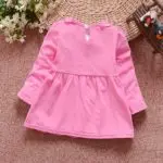 Fashion Spring Autumn Long Sleeve lace beaded Bow baby Party girls kids Children dresses, princess infants Dress Vestido S4630 - Image 2